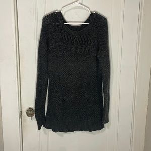 American Eagle sweater dress, grey with cutouts around the neck